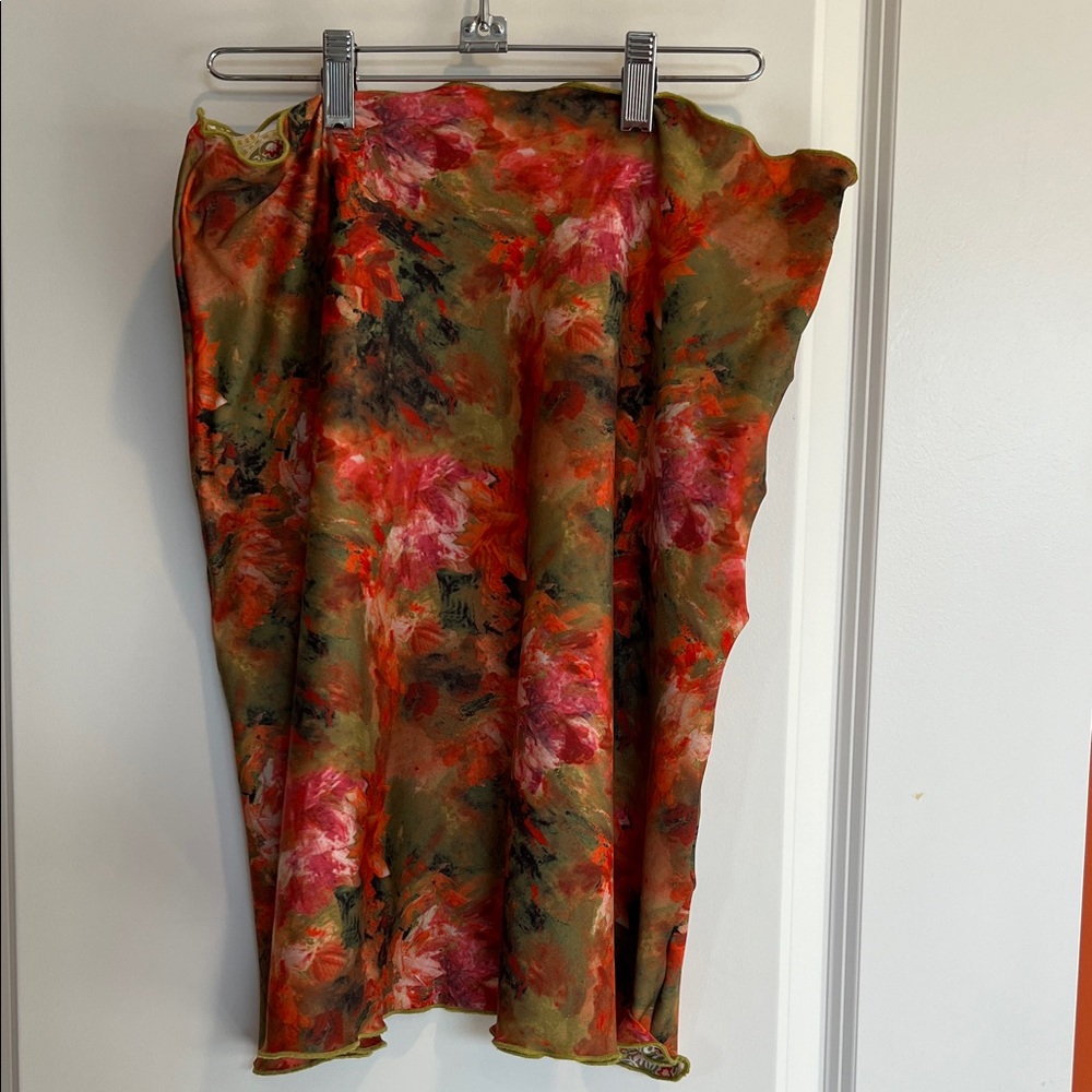 Vibrant Floral Mini Skirt